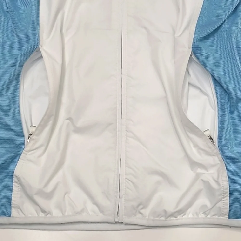 Adidas Climaproof Golf Jacket Full Zipper Windbreaker Water Resistant Crewneck